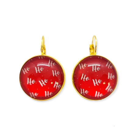 EARRINGS STEEL GOLD HOHOHO1